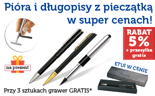Pomysł na prezent - długopisy i pióra z pieczątką