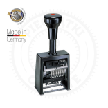 REINER Numerator Automatyczny B6K-8 Plastikowa Obudowa, Poduszka Czarna (8 cyfr, 4,5 mm)