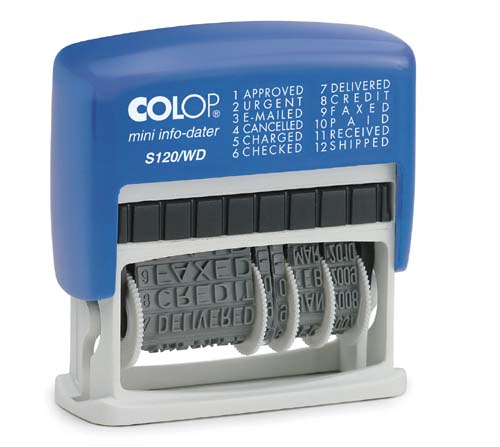 Colop Mini Info Dater S120-WD (data + tekst)
