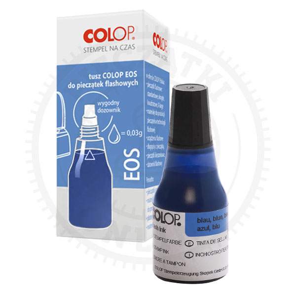 Colop - tusz do pieczątek EOS 25ml (niebieski)